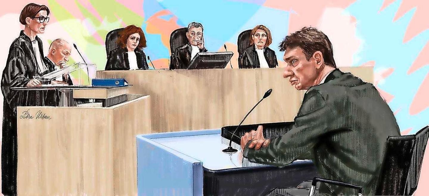 Holleeder tijdens formulering eis