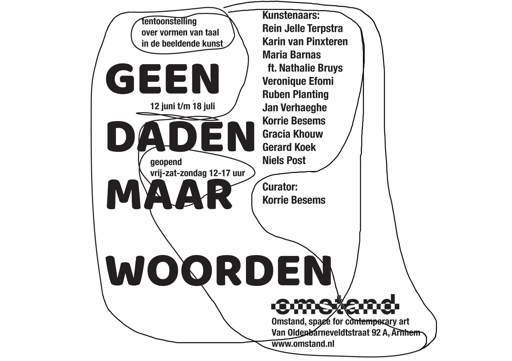 Geendadenmaarwoorden liggend