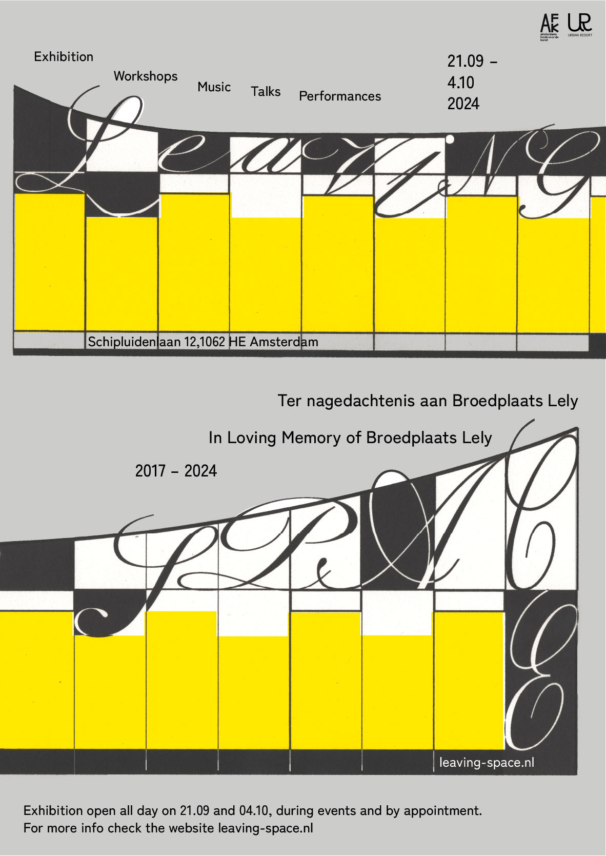 Leaving space poster small