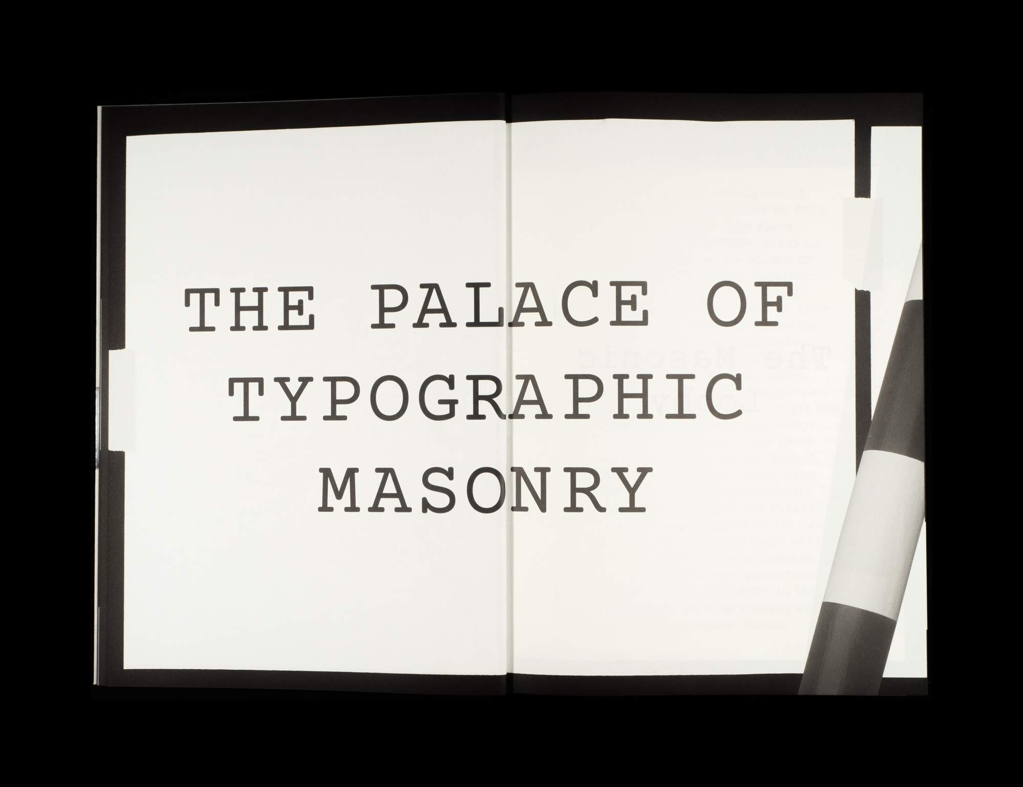 The palace of typographic masonry