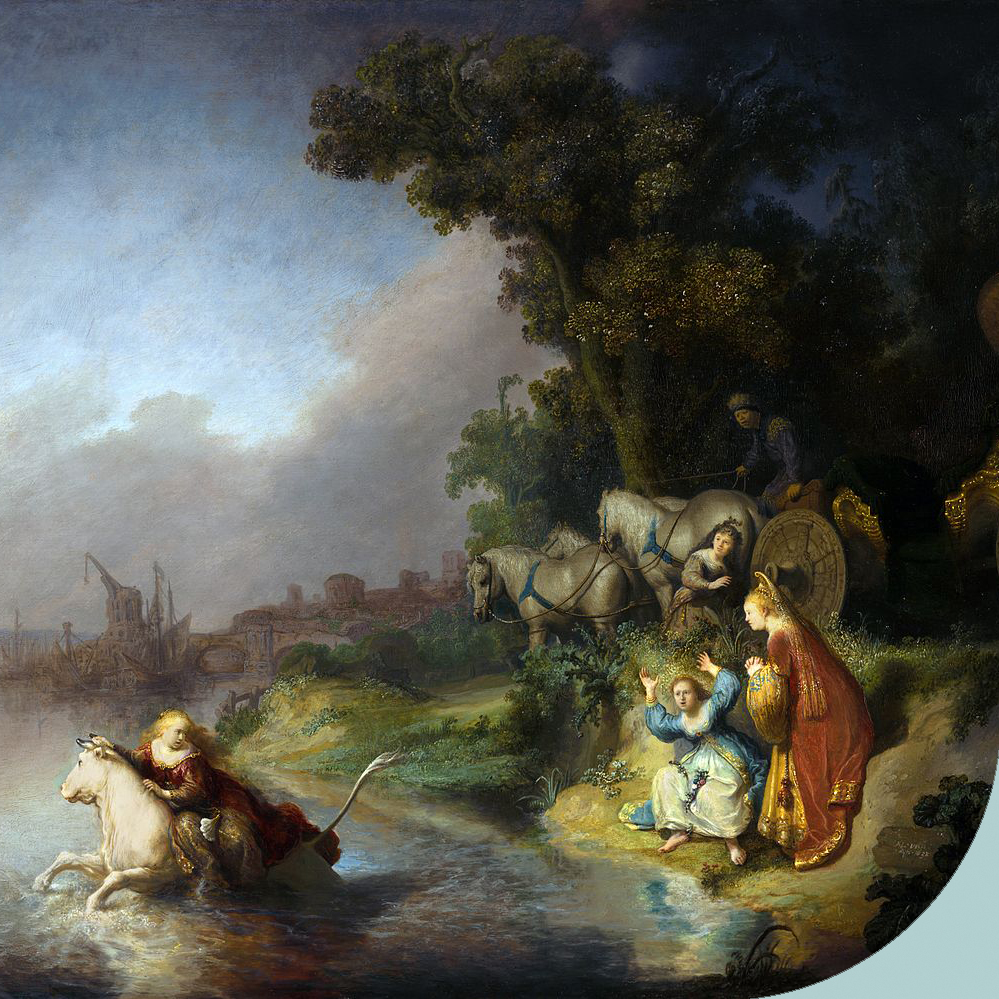 Abduction of Europe met rand