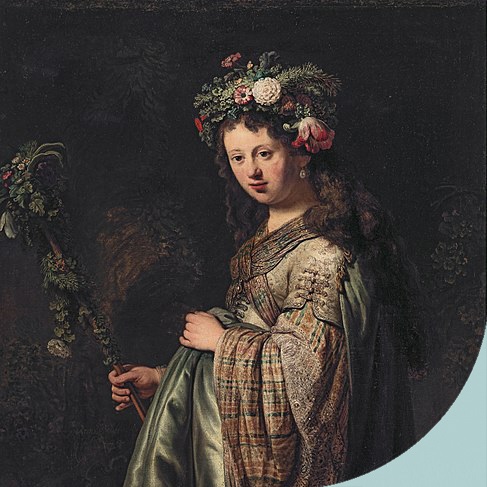 Saskia van Uylenburgh met rand
