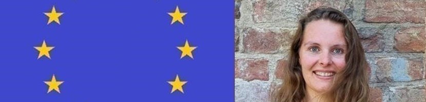 Maja van Putte; vlag Europese Unie