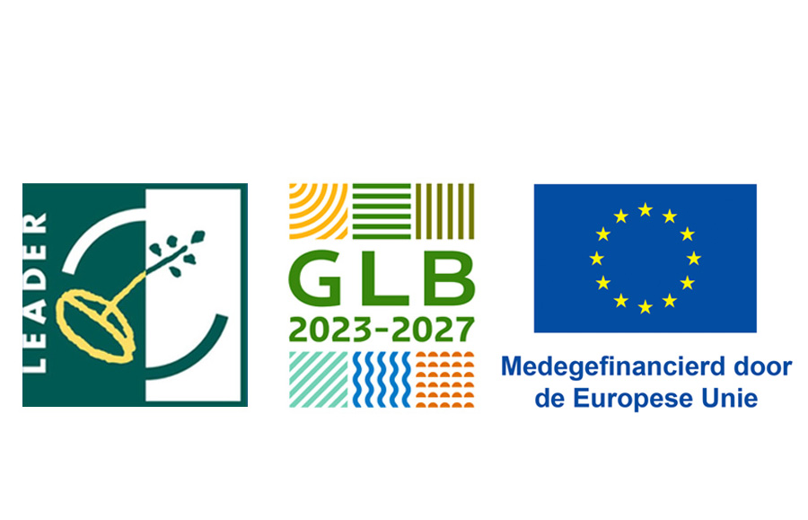 Logo GLB en LEADER en EU financiering allemaal naast elkaar