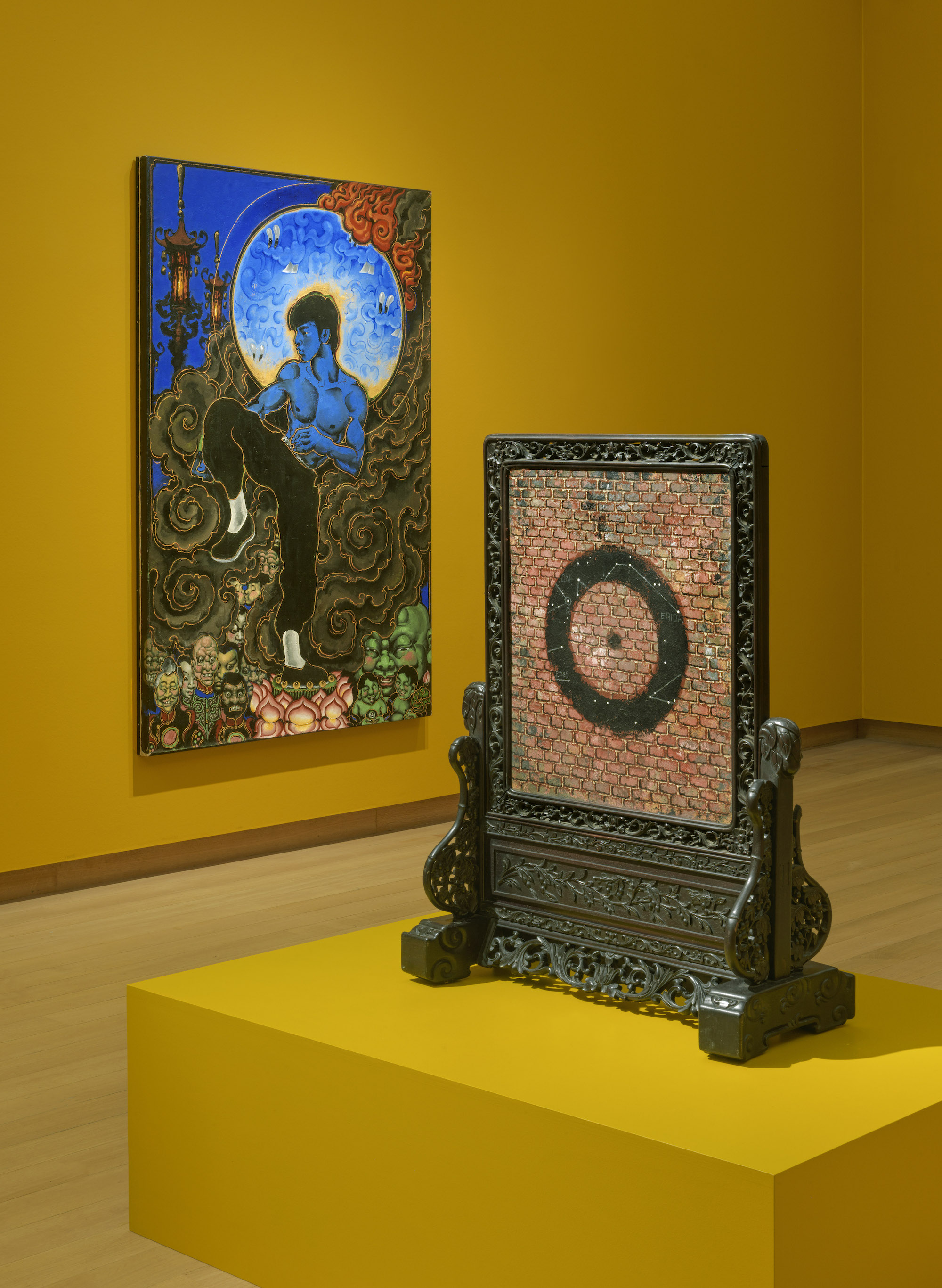 zaalbeeld van Martin Wong tentoonstelling