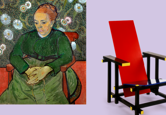 Campagnebeeld modern met werk van Van Gogh en Rietveld
