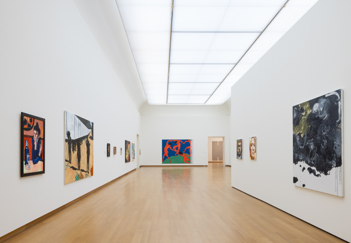 zaalbeeld van tentoonstelling Wilhelm Sasnal