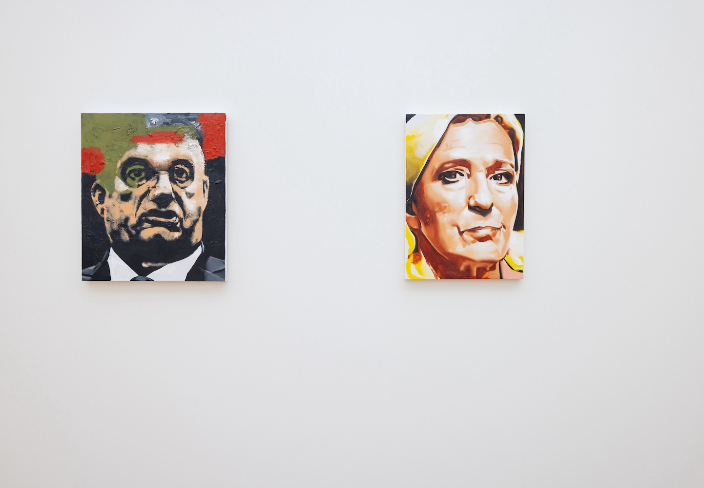 Zaalbeeld Sasnal tentoonstelling