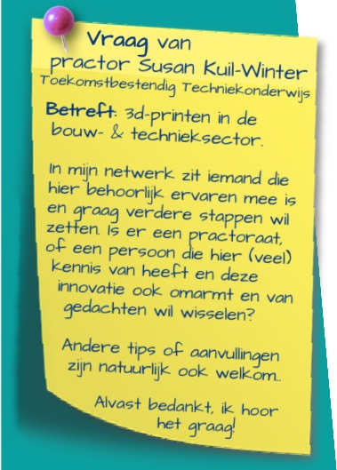 Bekijk de vraag van practor Susan Kuil Winter op het prikbord