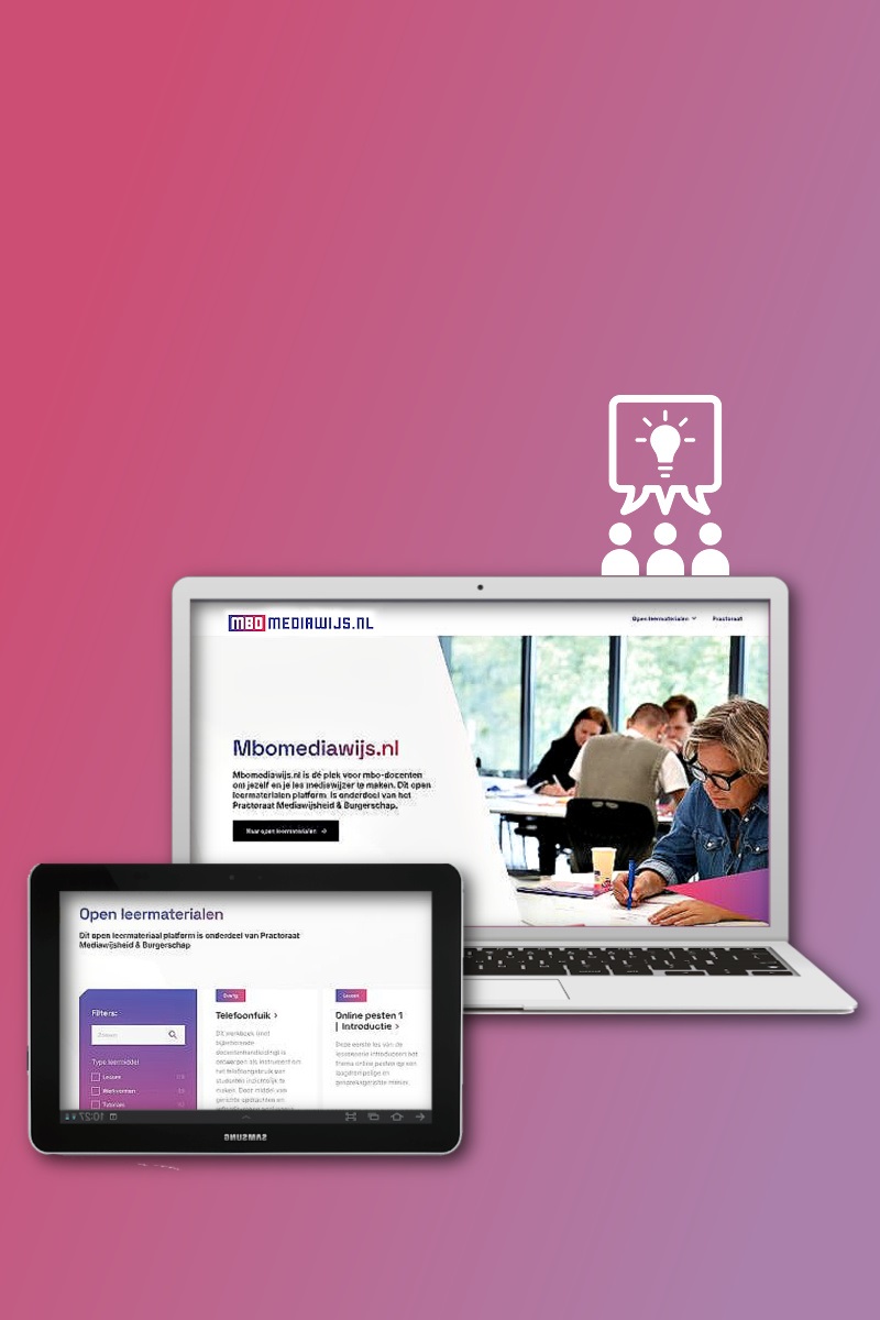Bekijk het vernieuwde open leermaterialenplatform mbomediawijs nl