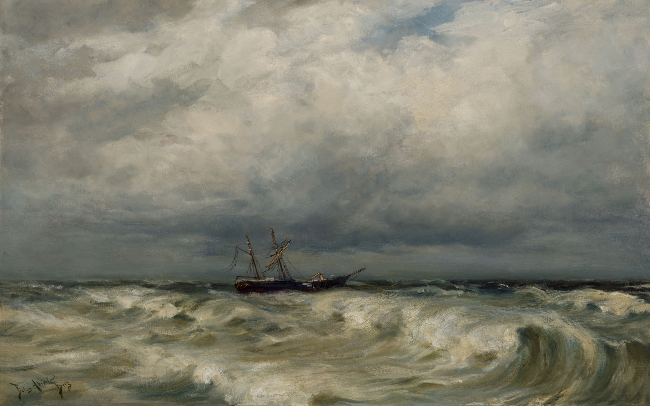 Betzy Akersloot-Berg, Na de Storm, 1905 of eerder, Nationalmuseum, Stockholm, Zweden, foto: Anna Danielsson, Nationalmuseum