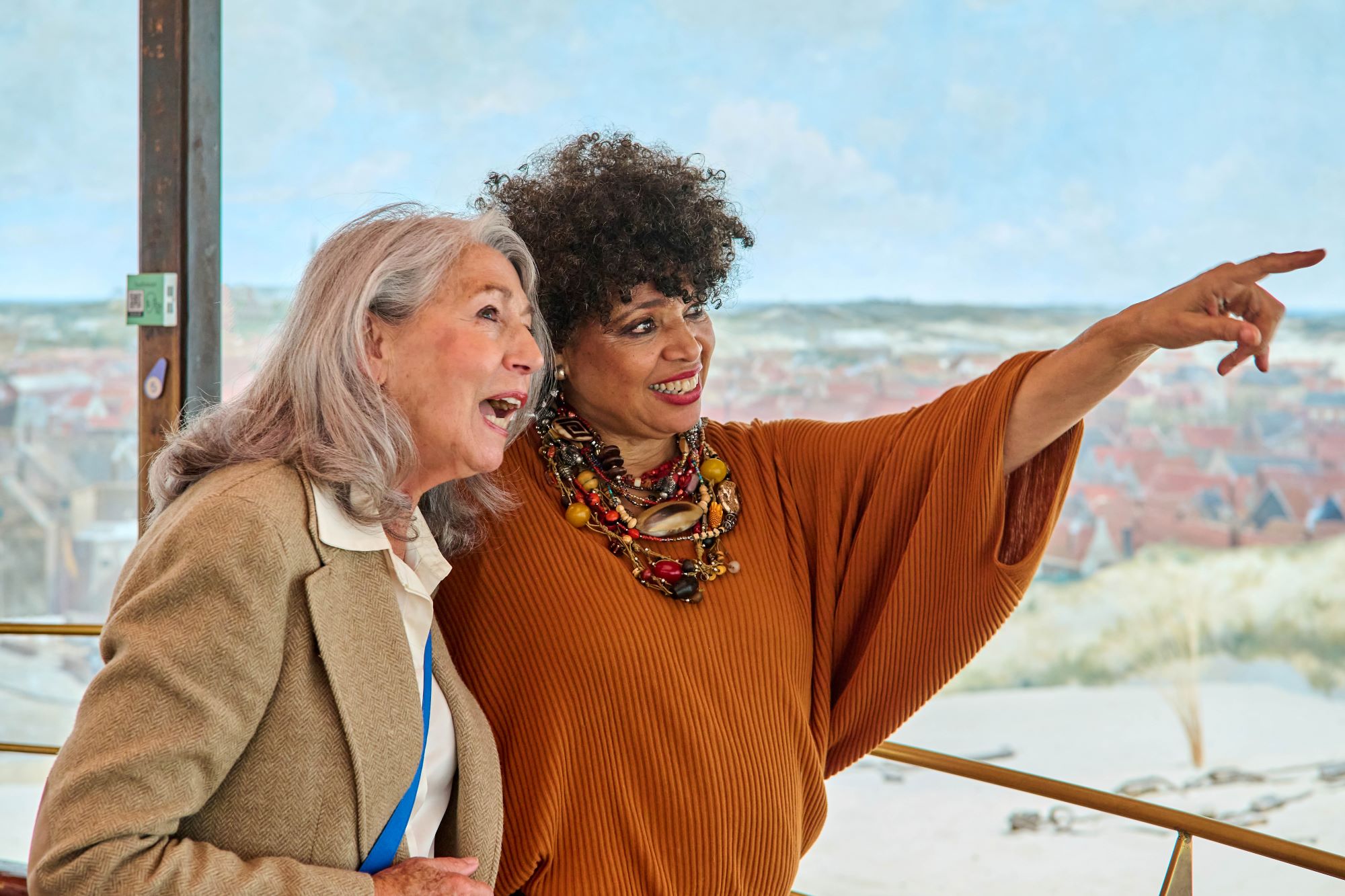 Bezoekers bij het Panorama