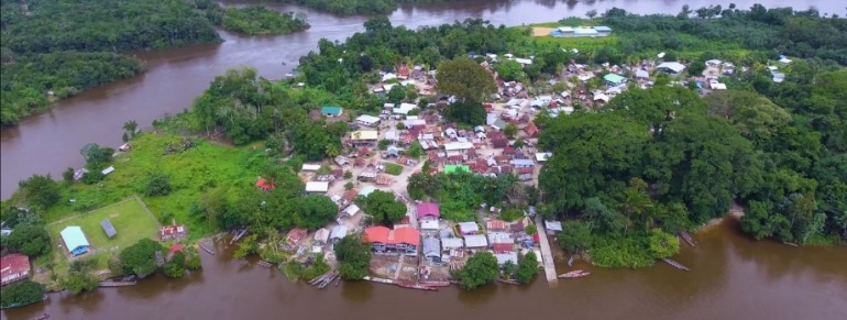 Aerial view of Diitabiki Suriname Photo Wikimedia Commons