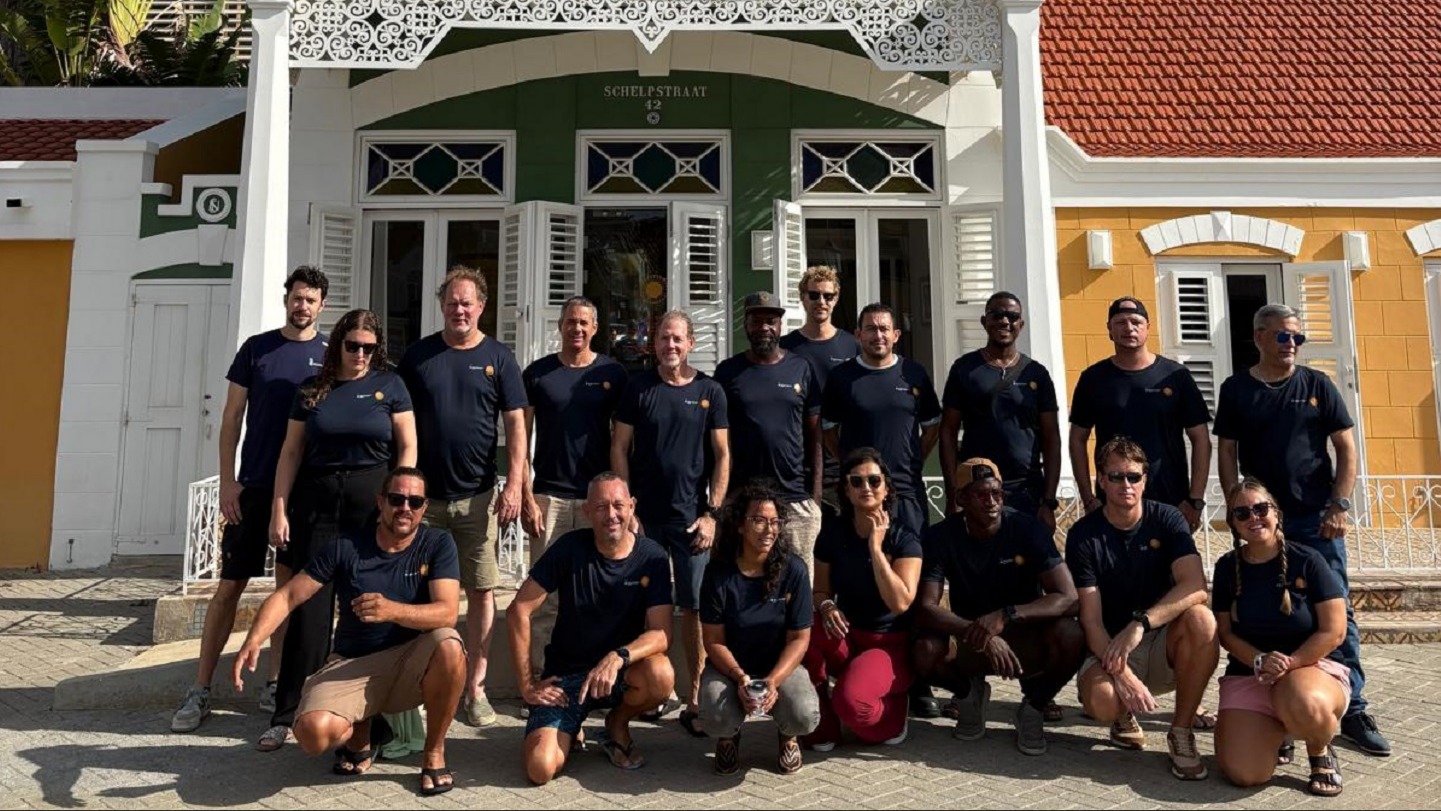 Group photo in front of MANA building
