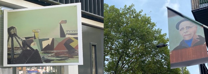 Henkesbreed makelaarsbord en vlag