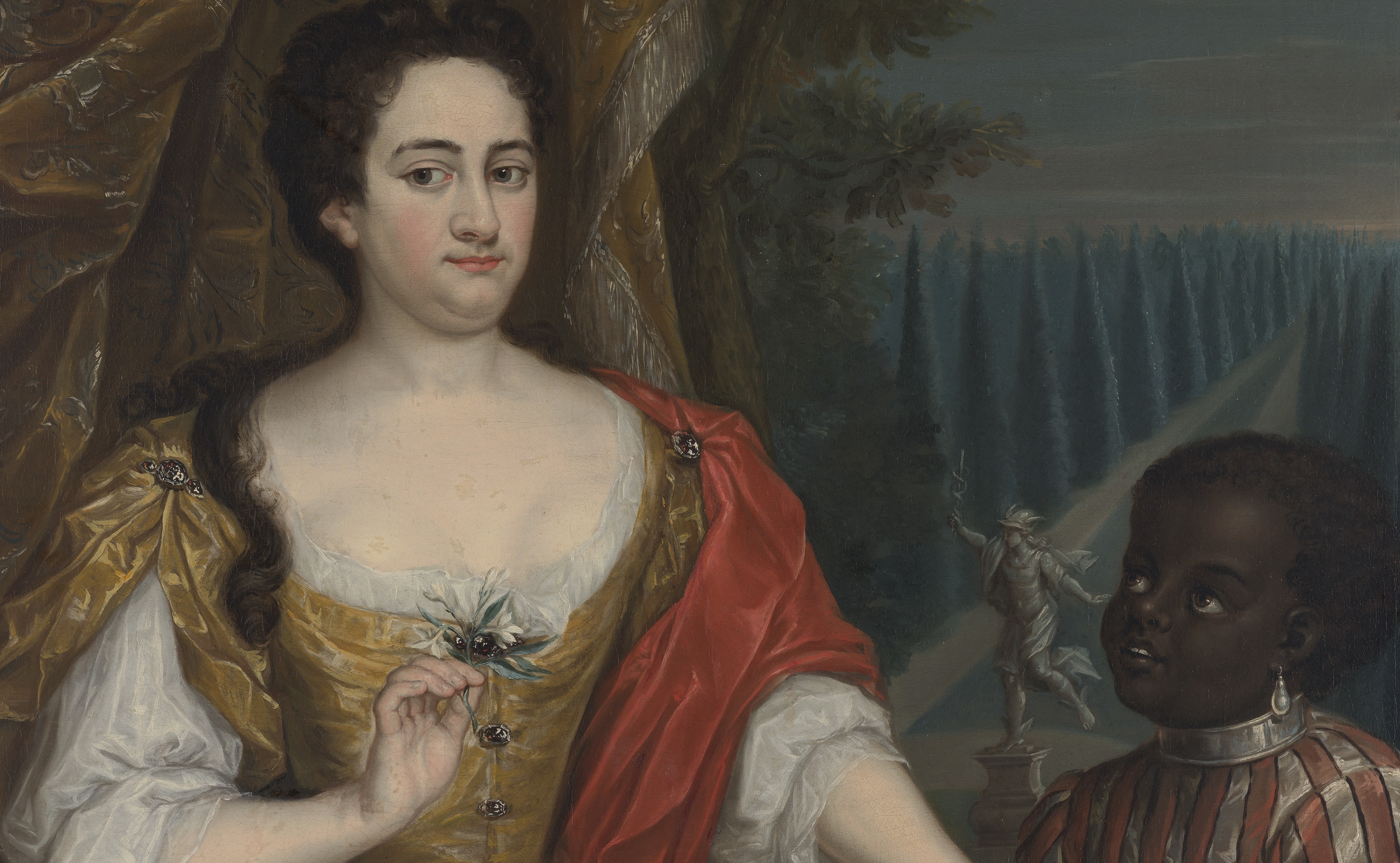 Marcus Lodovicus Antonius Clifford (1670/75-1738), Adriana Wilhelmina Burlamacchi (1684-1760), 1730 (image: detail of photo by Margareta Svensson)