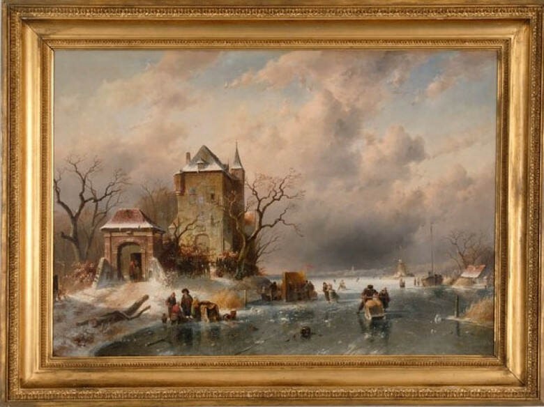 C.H.J Leickert, olieverf op doek, 1866, NK 2060