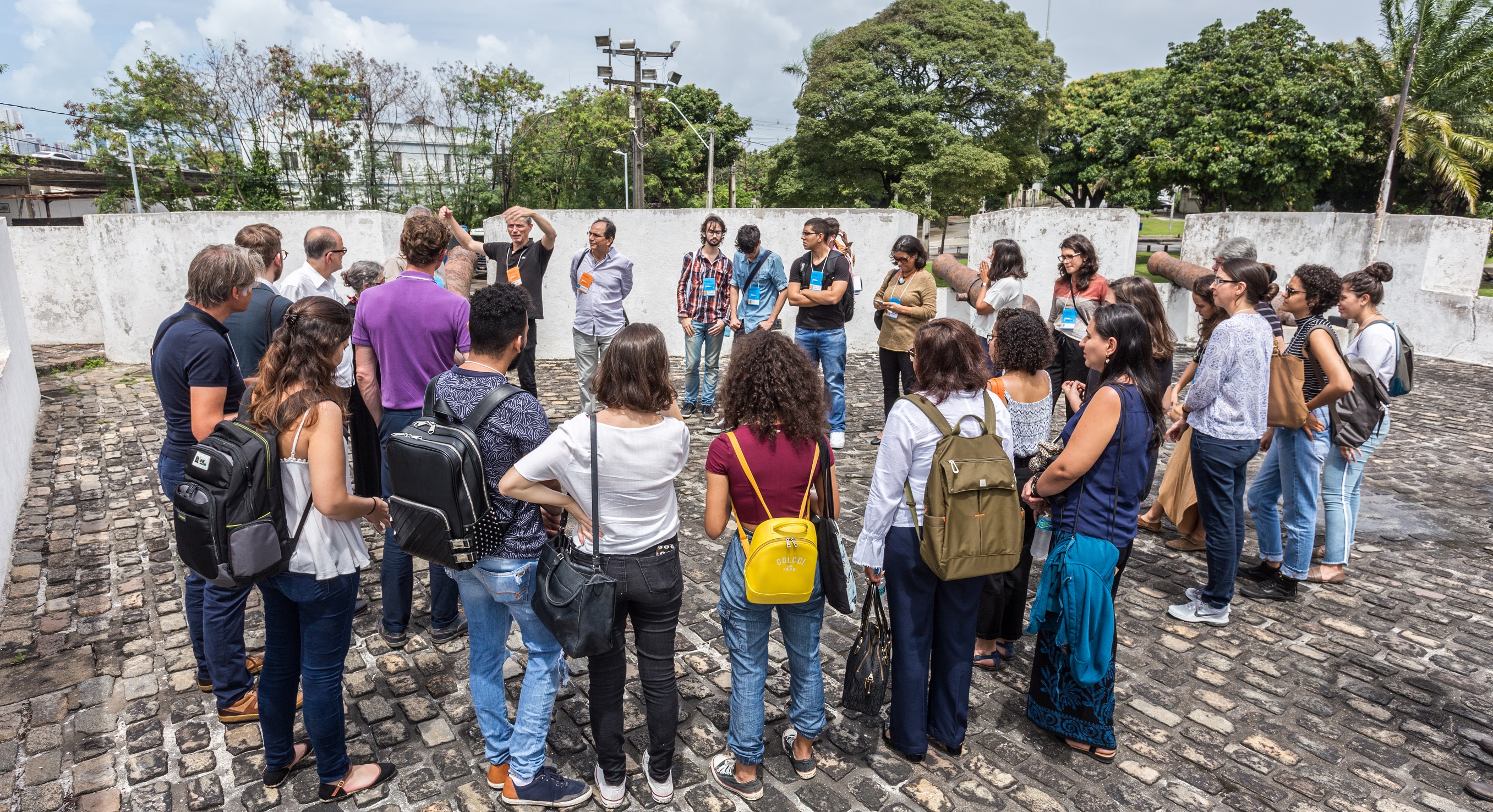 Participants of the workshop ‘RxH 2019’ (1-6 September 2019) listening to Paul Meurs (back, left) in Recife, Brazil (photo: Ariano Rodrigo).