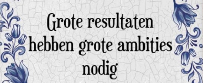 Tegeltje ambitie