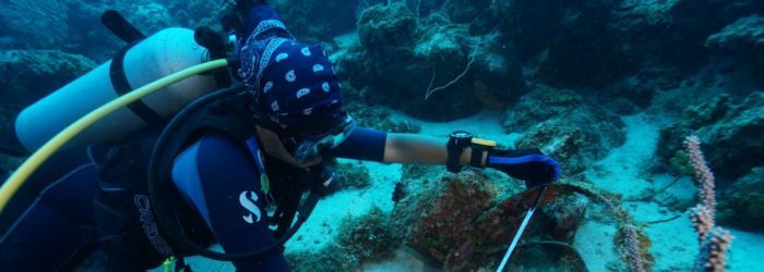 Underwater archeologist Curacao